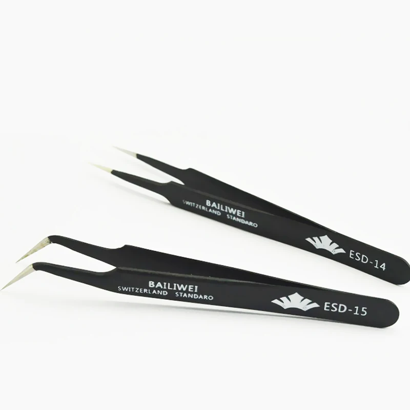 2 шт. черный дизайн ногтей акриловый гель набор инструментов Стразы драгоценные