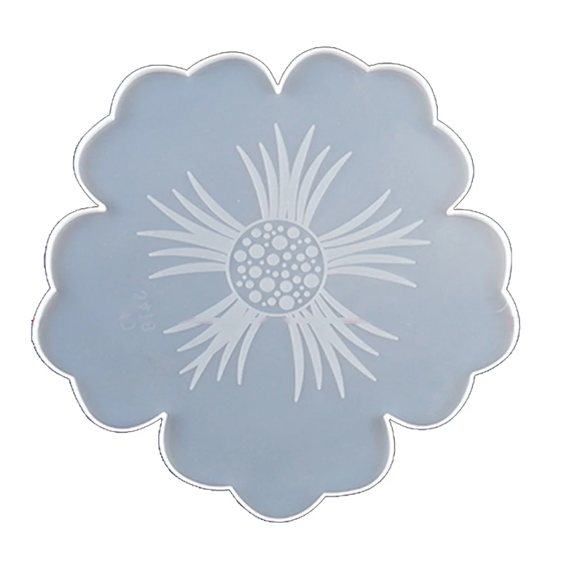 

Large Flower Shape Resin Coaster Molds Fruit Cup Silicone Tray Epoxy Resin Mold