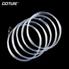 Прозрачная нейлоновая рыболовная леска Goture с петлей для ловли нахлыстом, 5 шт.упак., 9 футов, 2,74 м, 0X1X2X3X4X5X6X7X, рыболовные снасти