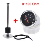 Датчик уровня топлива 52 мм + датчик уровня топлива 0  190 Ом с красной подсветкой для автомобиля, лодки, мотоцикла индикатор E-F диапазон 12-24 В