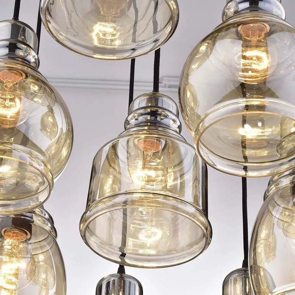 Винтажная подвесная стеклянная люстра для кухонного островка потолочное