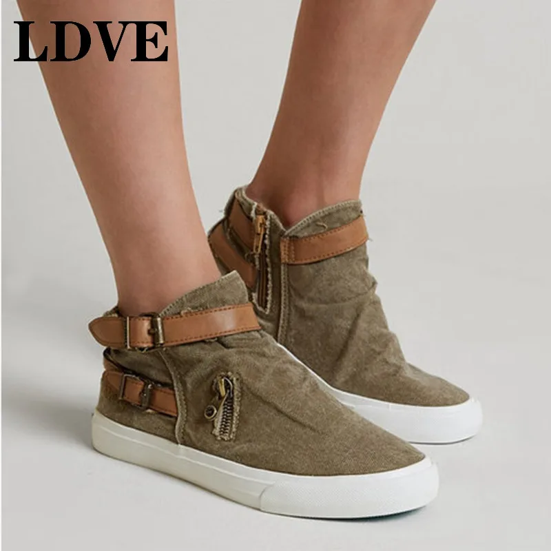 Светящаяся женская обувь магазин одежды Вулканизированная парусиновая для