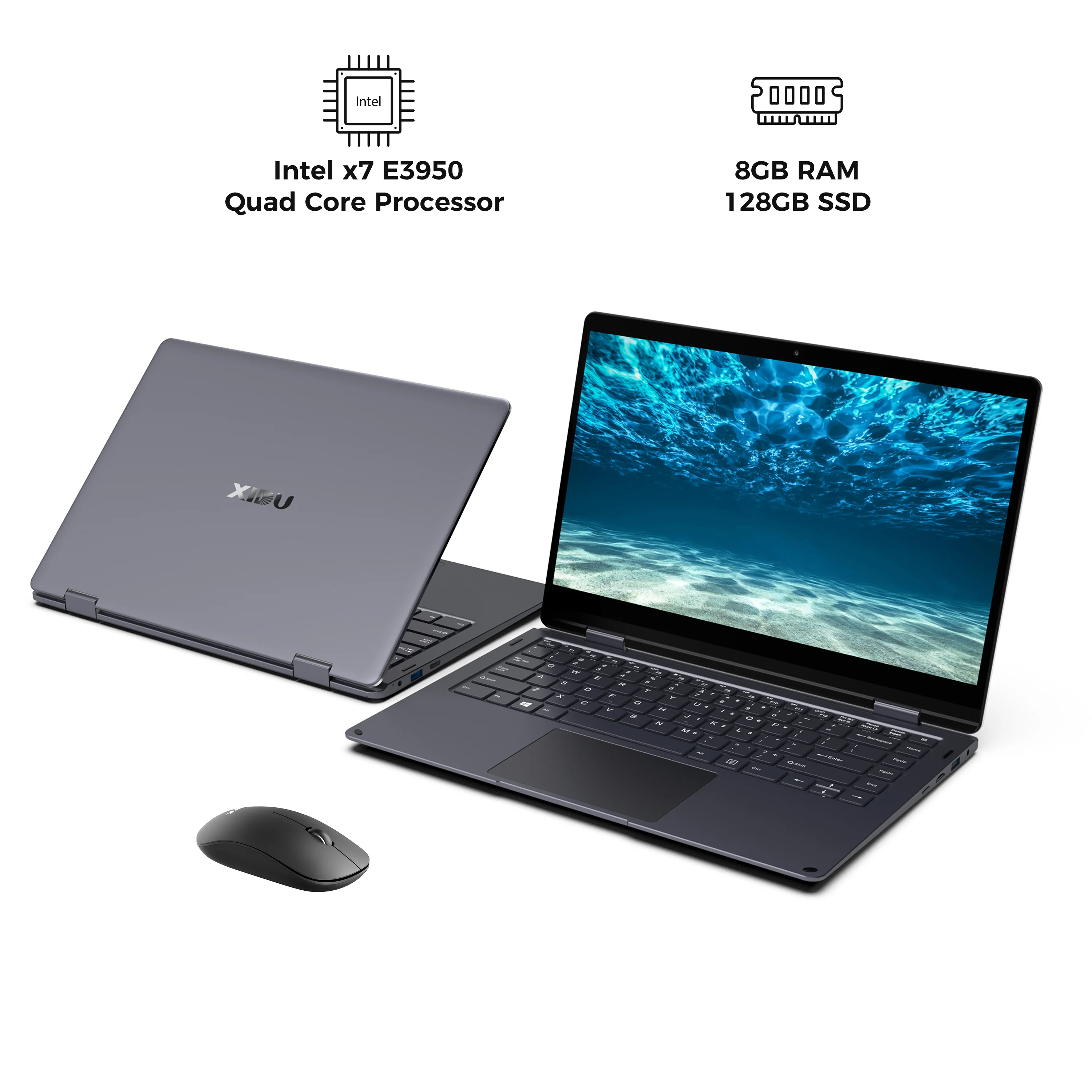Ноутбук XIDU PhilBook Max на Windows 10 4 ядерный процессор Intel Atom E3950 экран 14 1 дюйма 8 ГБ + 128