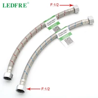 ledfre 304 stainless steel braided water flexible kitchen faucet pipe connector plumbing tap hose for bathroom products lf15001