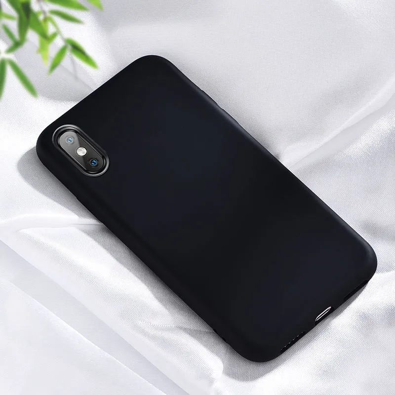 hei Мягкий жидкий силиконовый чехол для Xiao mi Red mi Note 7 Pro 6A 6 7A Go K20 mi 9T Pro 9 8 SE 6X A2 Lite mi x 3 CC9e CC9 чехол Funda Etui - Цвет: hei