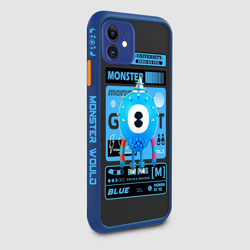 

3D Cartoon Phone Case for iPhone 12 Mini 11 Pro Max XR X XS Max Hard Case 8 7 Plus Lens Protection Back Cover