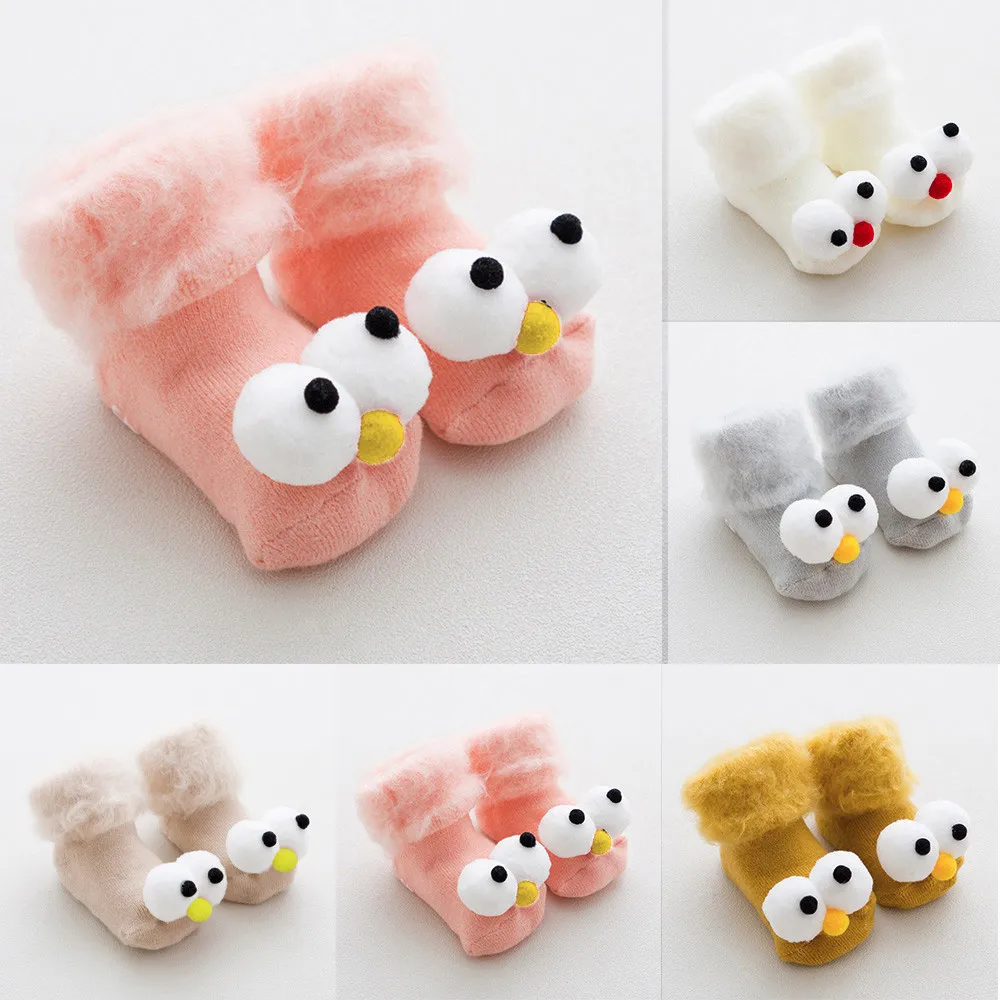 1 пара хлопковые пушистые носки с длинными глазами для маленьких мальчиков и