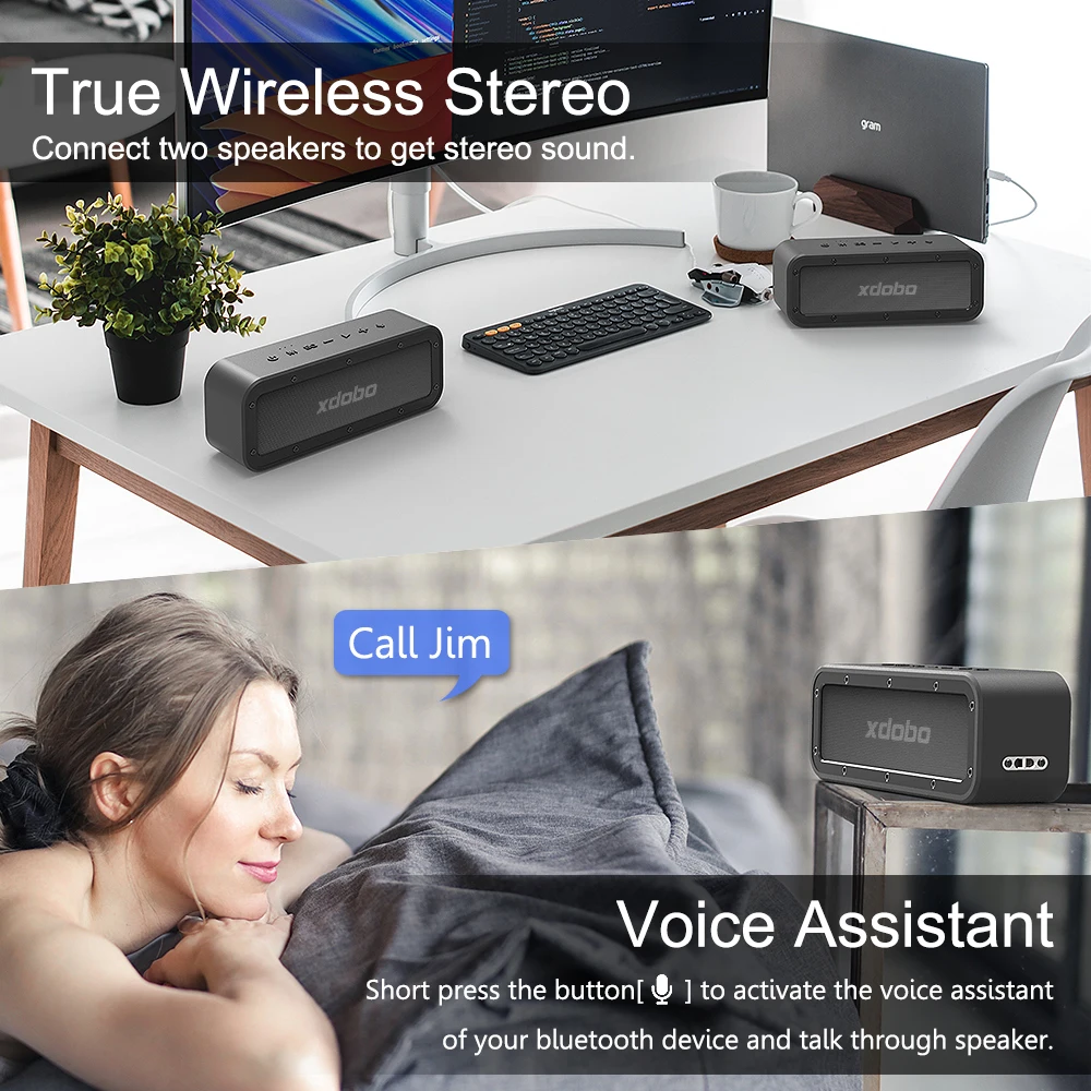 Bluetooth-Колонка XDOBO Wake-1983 40 Вт IPX7 водонепроницаемая | Электроника