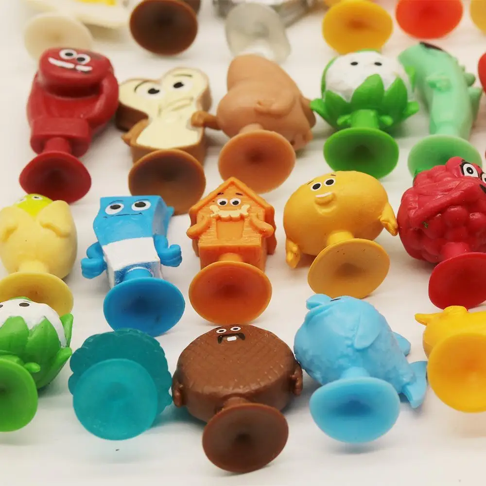 Мини Ультразвуковой овощей Stikeez присоски игрушки для малышей может занять от 10 до