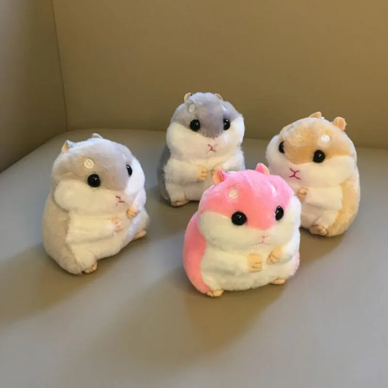 

10cm Cute Plush Toys pendant hamster keychain doll bag accessories activities small gifts
