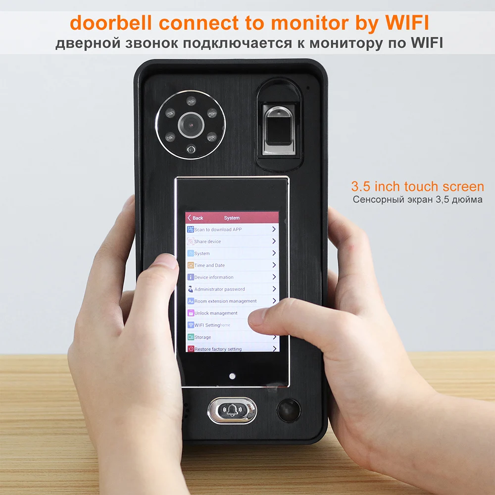 Видеодомофон Homefong Wi-Fi 10-дюймовый сенсорный экран 1080P | Безопасность и защита
