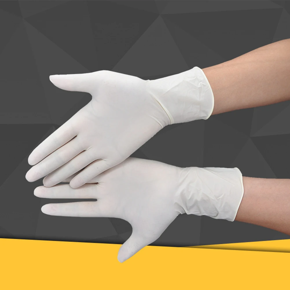 100pcs XS-XL Disposable Latex Protective Gloves Industrial Gardens Rubber Thickening for Home Gardening | Дом и сад