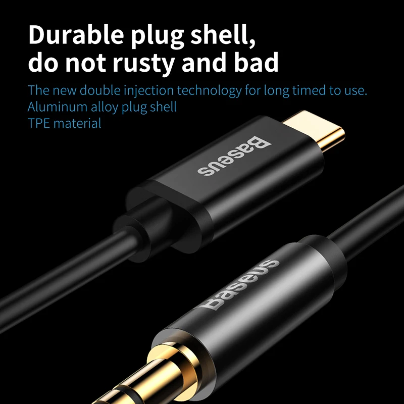 Аудиокабель Baseus с разъемом USB Type-C для Samsung S8 Nexus 6P/5X 3 5 мм | Электроника