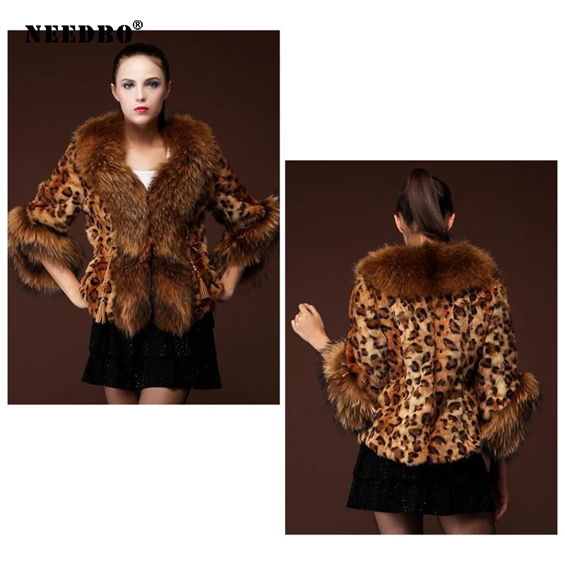 NEEDBO Faux Fur Coat Women Jacket Leopard Streetwear Warm Teddy Jacket Coat Oversize 2020 Outerwear Soft Fluffy Jacket Women