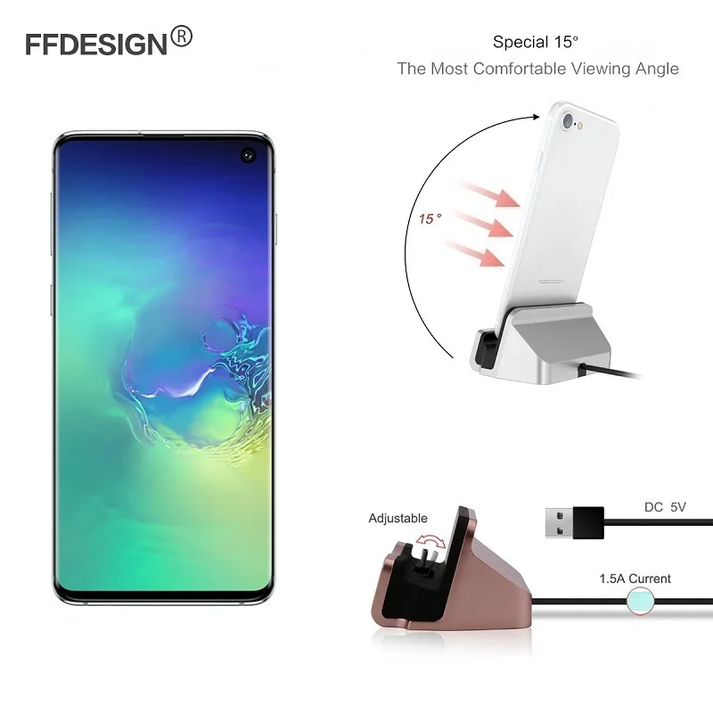 Для samsung Galaxy S10 5G S9 S8 Plus S7 S6 Edge Note 10 + 9 8 зарядное устройство зарядная док станция