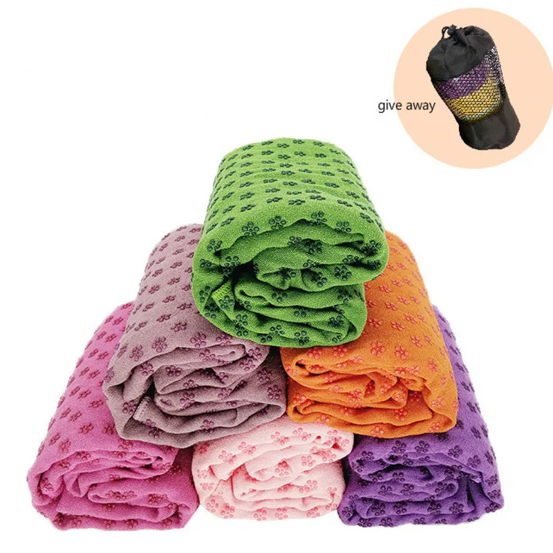 Нескользящий 85 см * 63 Коврик для йоги покрытие полотенце противоскользящее из