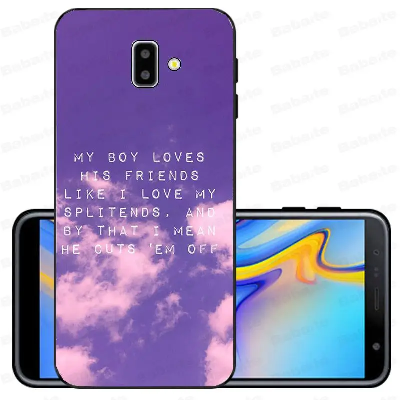 Song Lyrics Billie Eilish Эстетическая Оболочка Чехол для телефона samsung Galaxy j6 plus A6 A8 A9 A10 A30 A50 мобильные телефоны