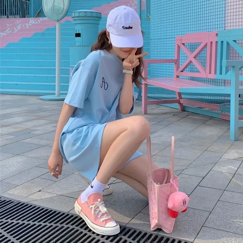 

Спортивная одежда, женская футболка с коротким рукавом, лето 2021, новый однотонный спортивный костюм для студентов