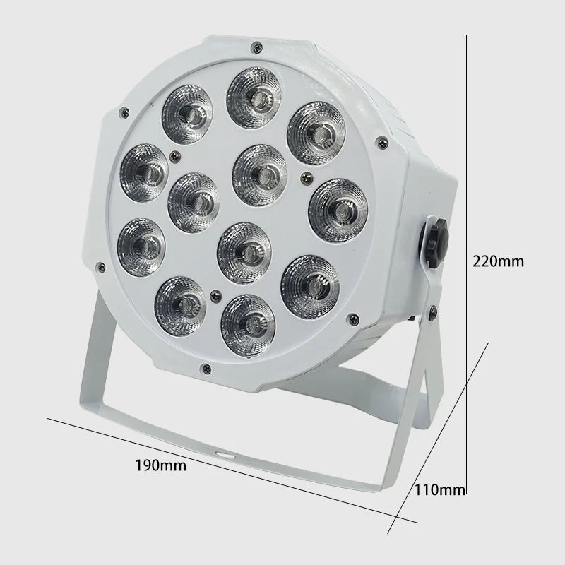 Быстрая доставка плоский светодиодный светильник Par 12x12 Вт белый 12*12 плавный RGBW