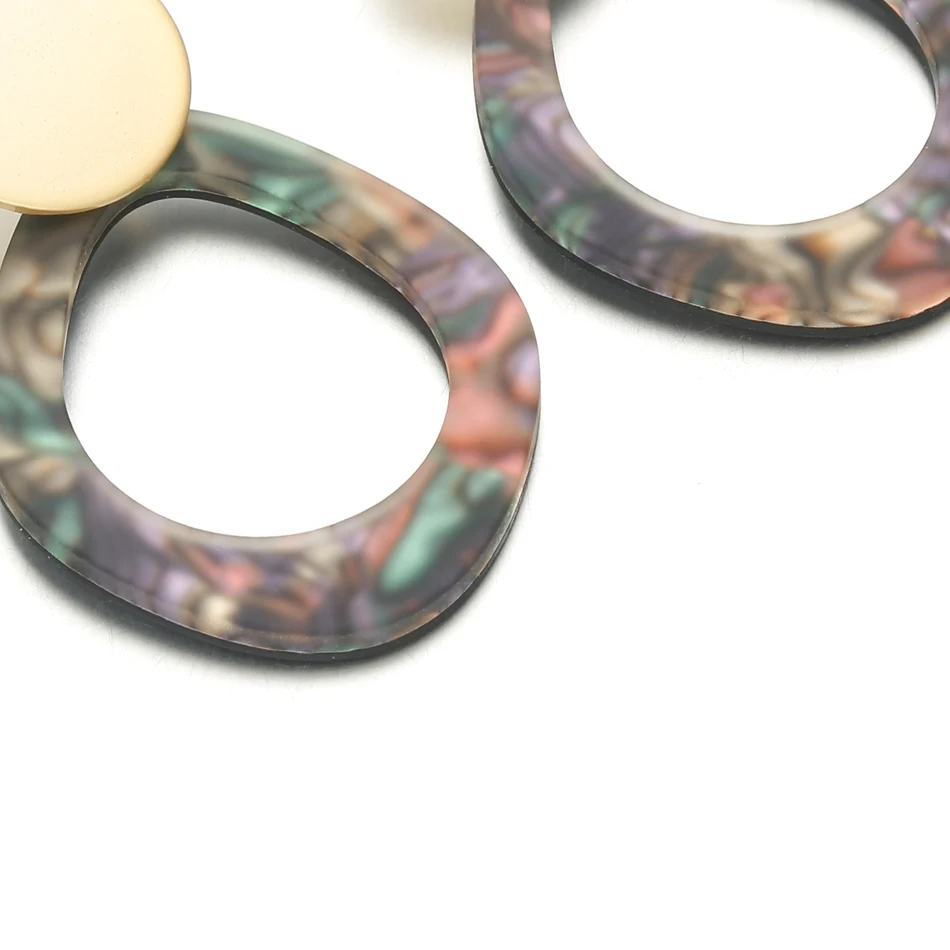 Match-Right Trendy Earrings for Women Statement/Acrylic/Geometric/Gold/Drop Earring Jewelry oorbellen brincos SP599 | Украшения и