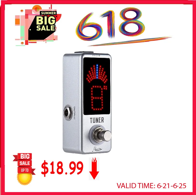rowin lt 910 gitarre tuner pedal hohe präzision gitarre chromatische tuner pedale für elektrische gitarren free global shipping
