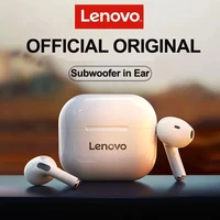 new original lenovo lp40 tws wireless earphone bluetooth 5 0 dual stereo noise reduction bass touch control long standby 230mah