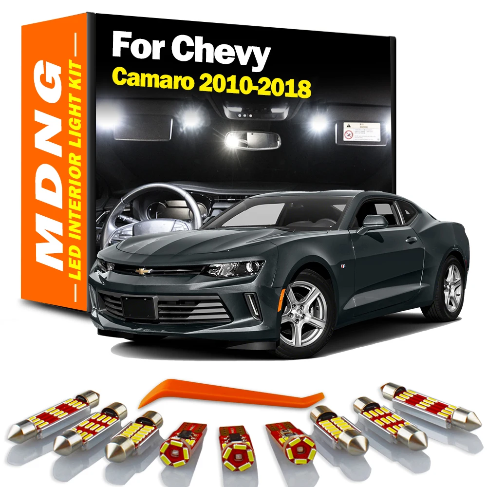 MDNG 8 шт. светодиодная интерьерная с Canbus светильник Kit для Chevrolet Chevy Camaro 2010-2014 2015 2016
