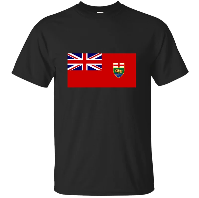 Креативный комический флаг Манитобы drapeau du manitoba футболка &quotКанада&quot 2019 Летняя