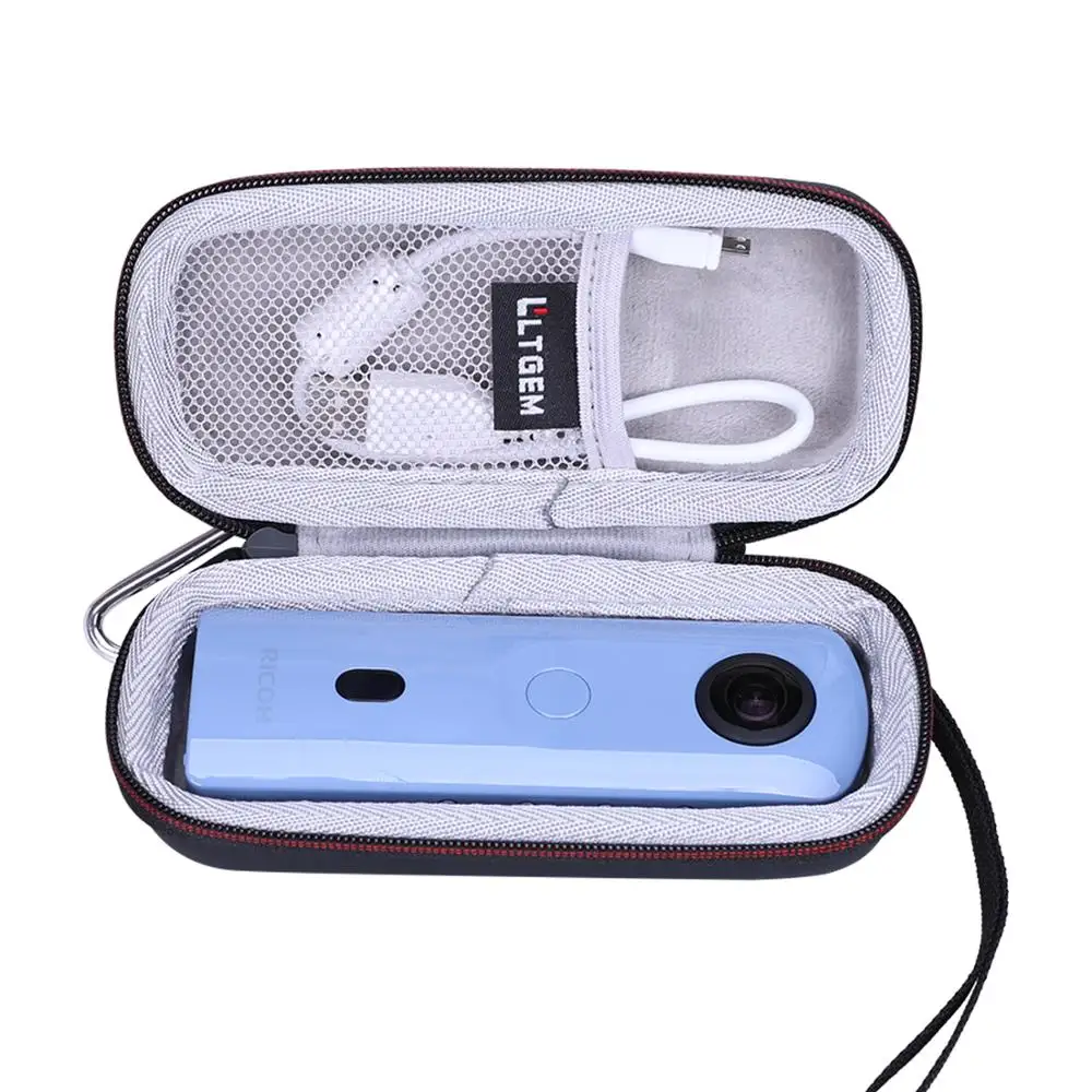 LTGEM Waterproof EVA Hard Case for RICOH Theta SC2 Blue 360℃ Camera 4K VIdeo