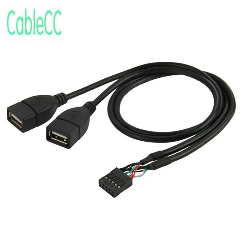 10 контактный/9 контактный гнездовой разъем материнской платы к двойному USB 2 0