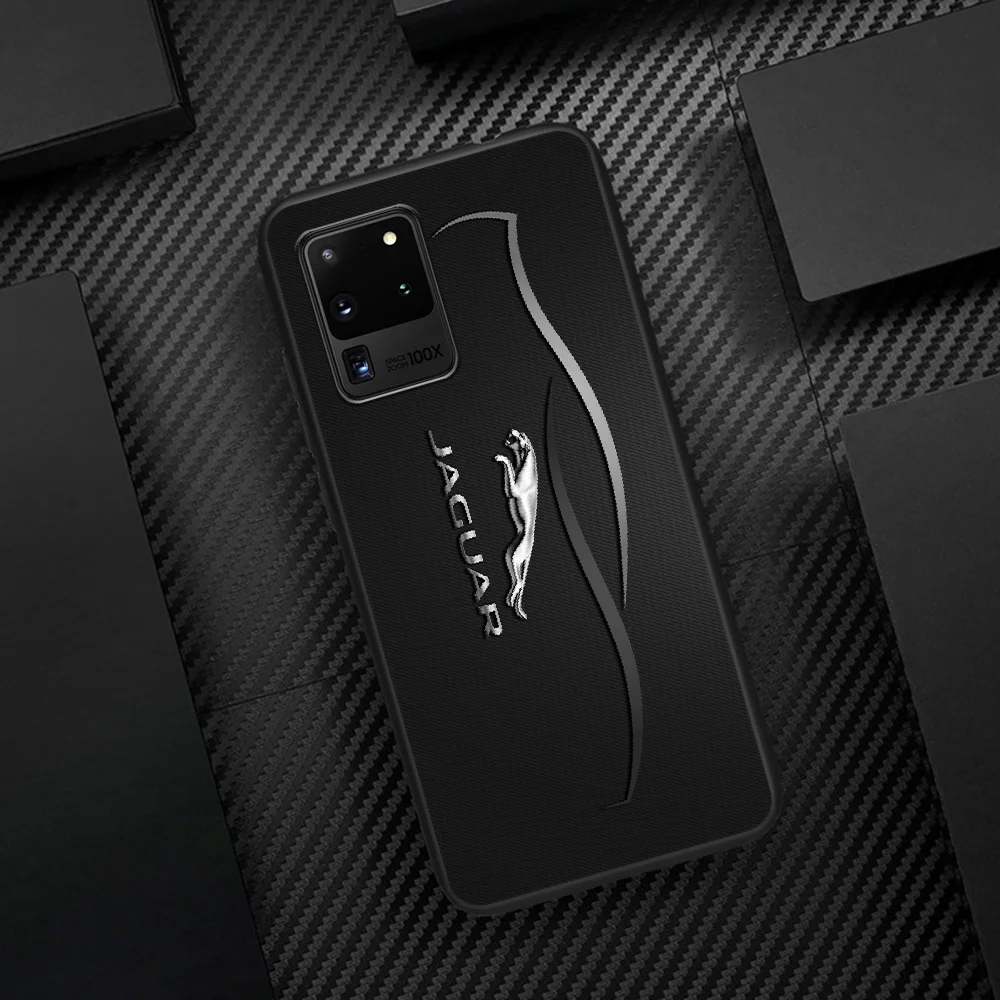 

Jaguars Car Logo Phone Case Cover Hull For Samsung Galaxy S 6 7 8 9 10 e 20 Edge Note 8 9 10 Plus black Coque Tpu Hoesjes