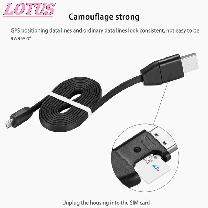 

1PCS Car GPRS Tracker Vehicle Car Tracking Device Global GPS Locator Anti-Lost Micro USB Cable Real Time GSM Tracking Equipment