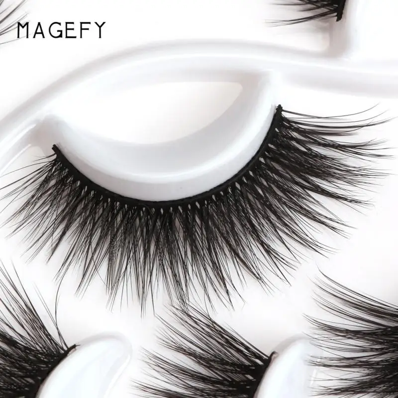 7 пар накладные ресницы MAGEFY с круглыми дисками 3D натуральные густые длинные