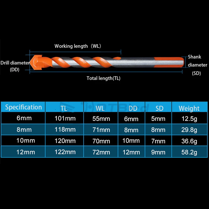 Электрические инструменты алмазное сверло для бетонной керамической плитки с