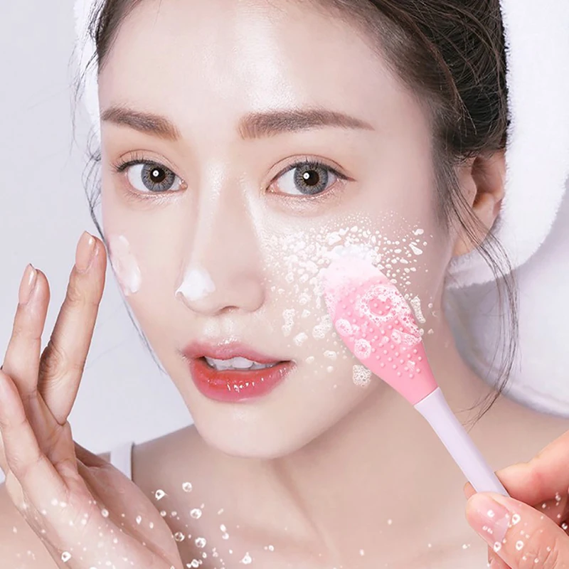Tool For Lotion Moisturizer Gel Mask Double-ended Silicone Mask Brush Applicator Massage