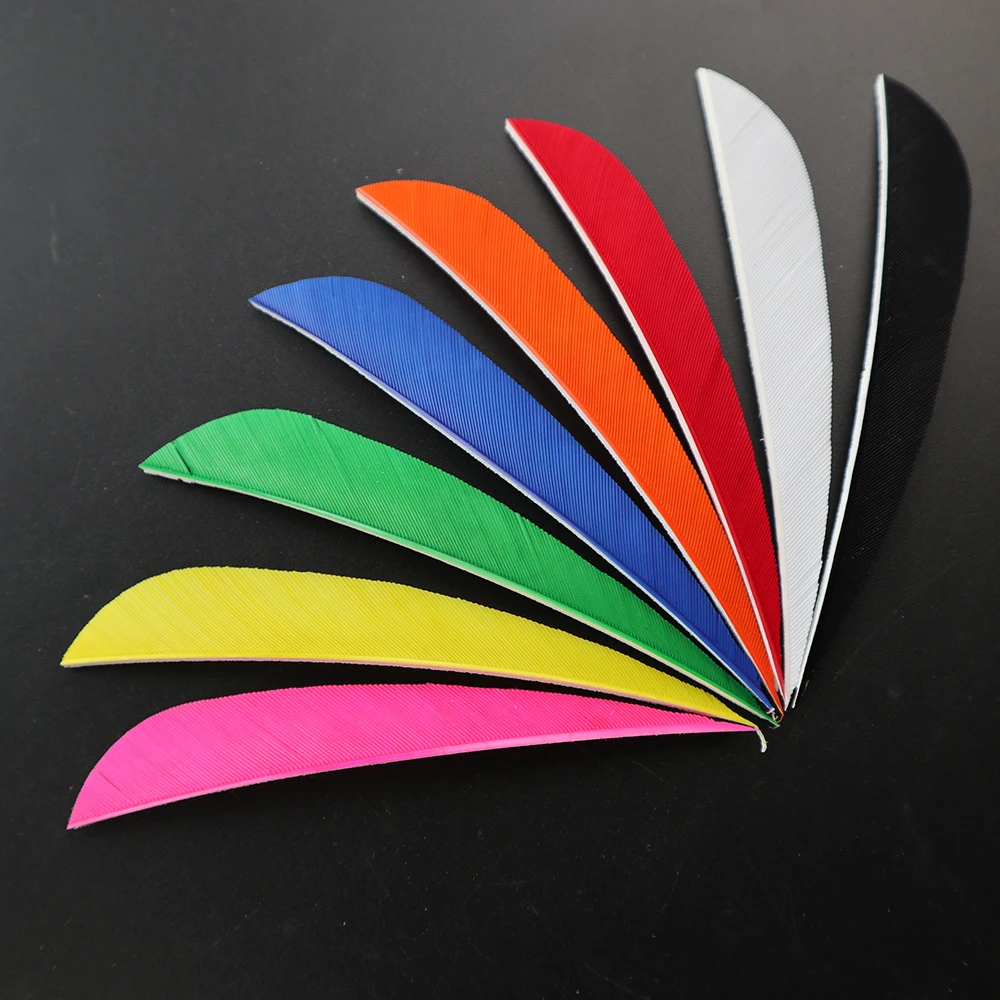 Новинка 2019 стрелы из перьев 4 дюйма индейка перо фургоны для стрел стрельбы лука