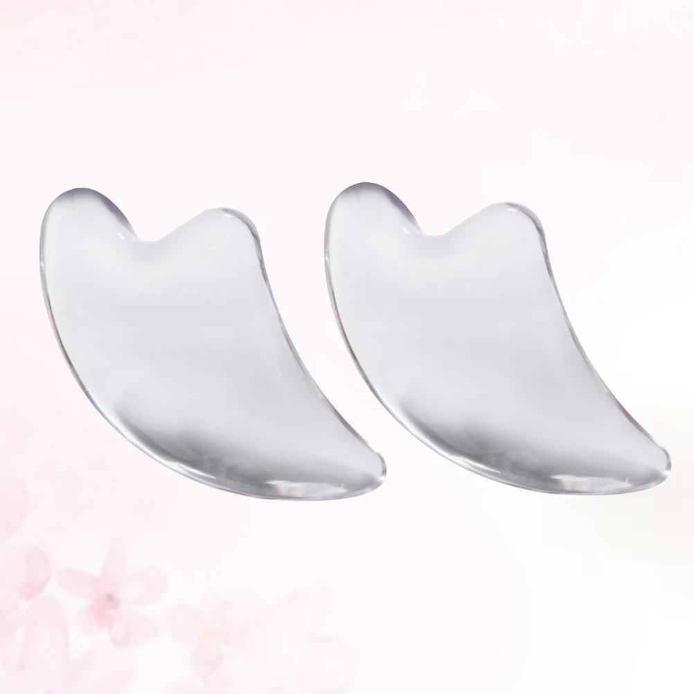 

2Pcs Transparent Scraping Boards Practical Beauty Salon Supplies Guasha Massage Tools for Parents Mengua sha massage tool
