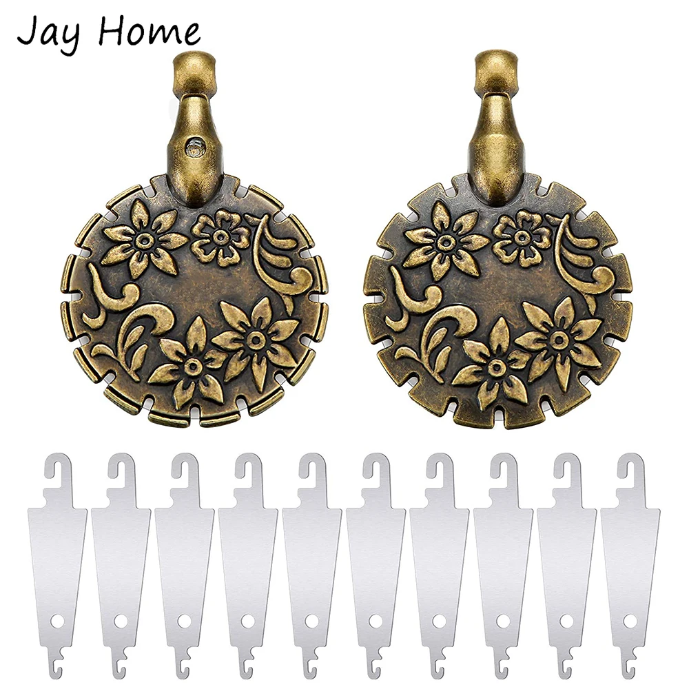 

2Pcs Yarn Cutter Pendant Metal Thread Yarn Cutter Round Thread Cutter with 10Pcs Stainless Steel Needle Threaders Sewing Tools