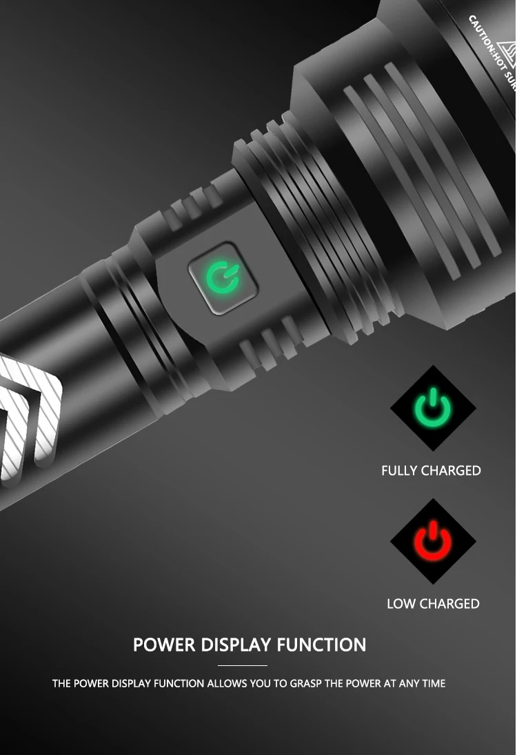 저렴한 300000 Lm Xhp90.2 가장 강력한 Led 손전등 토치 Usb Xhp90 충전식 전술 손전등 18650 또는 26650 핸드 램프 Xhp90