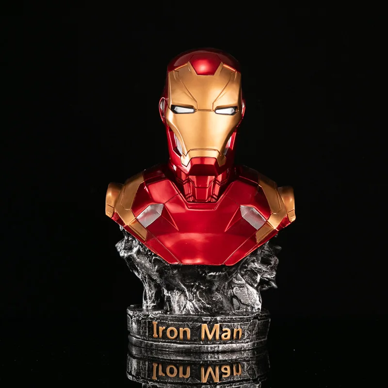 

Gk Iron Man Bust Statue Mk46 Avengers Iron Man Armor Action Figure Resin Collectible Model Desk Decoration Christmas Gift