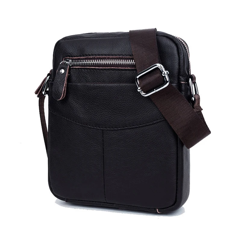 Сумка-мессенджер мужская из натуральной кожи брендовая деловая Повседневная