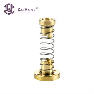 Свинцовый трапециевидный винт ACME с противолюфтными гайками для ЧПУ или 3D-принтера, запасные части, 1 комплект, 8 мм, TR8 - 8 мм, 4 мм, 2 мм