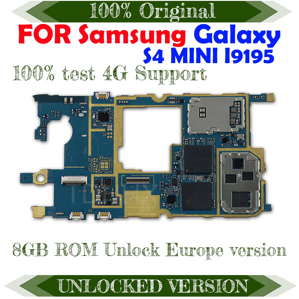 100% оригинальная разблокированная материнская плата для Samsung Galaxy S4 mini i9195