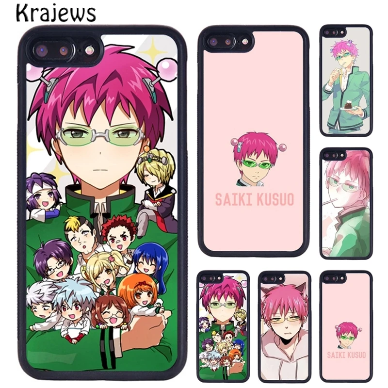Krajews Saiki Kusuo ТПУ мобильный телефон чехол для мобильного телефона iPhone 5 6 S 7 8 плюс