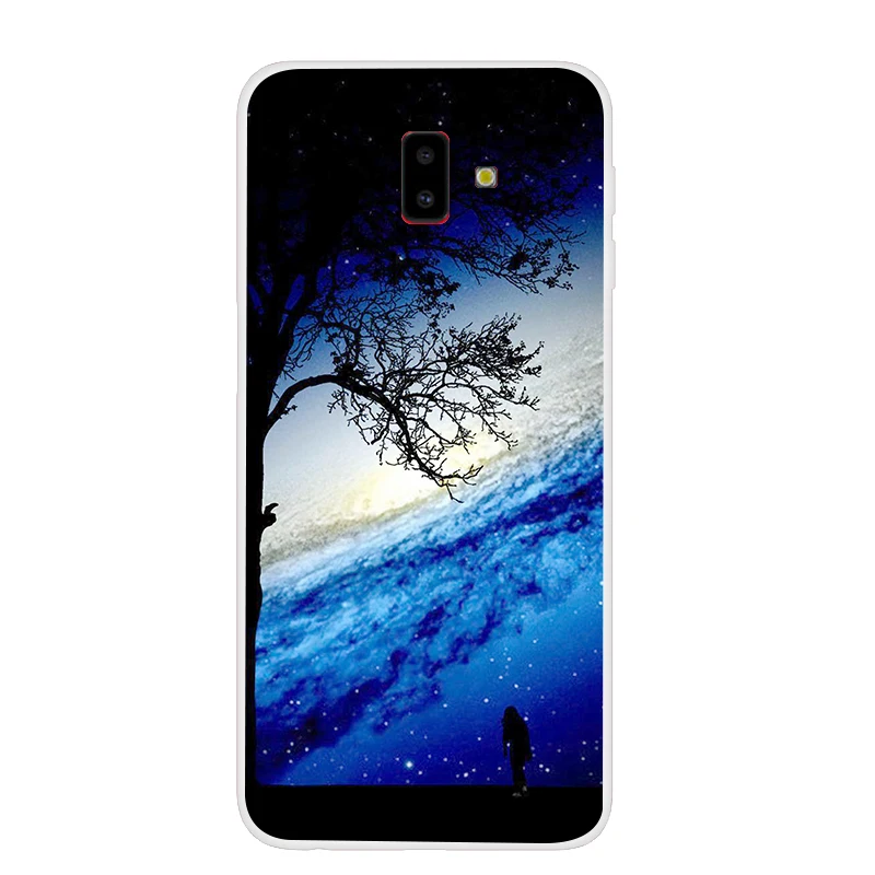 Для samsung Galaxy J6 + J610 Prime Plus чехол силиконовый для +/J6Prime/J6Plus/J6 Fundas тонкий звездный |