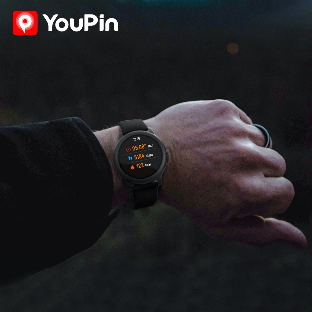 YouPin Haylou Solar LS05 спортивные часы с пульсометром сна на аккумуляторе Android iOS IP68