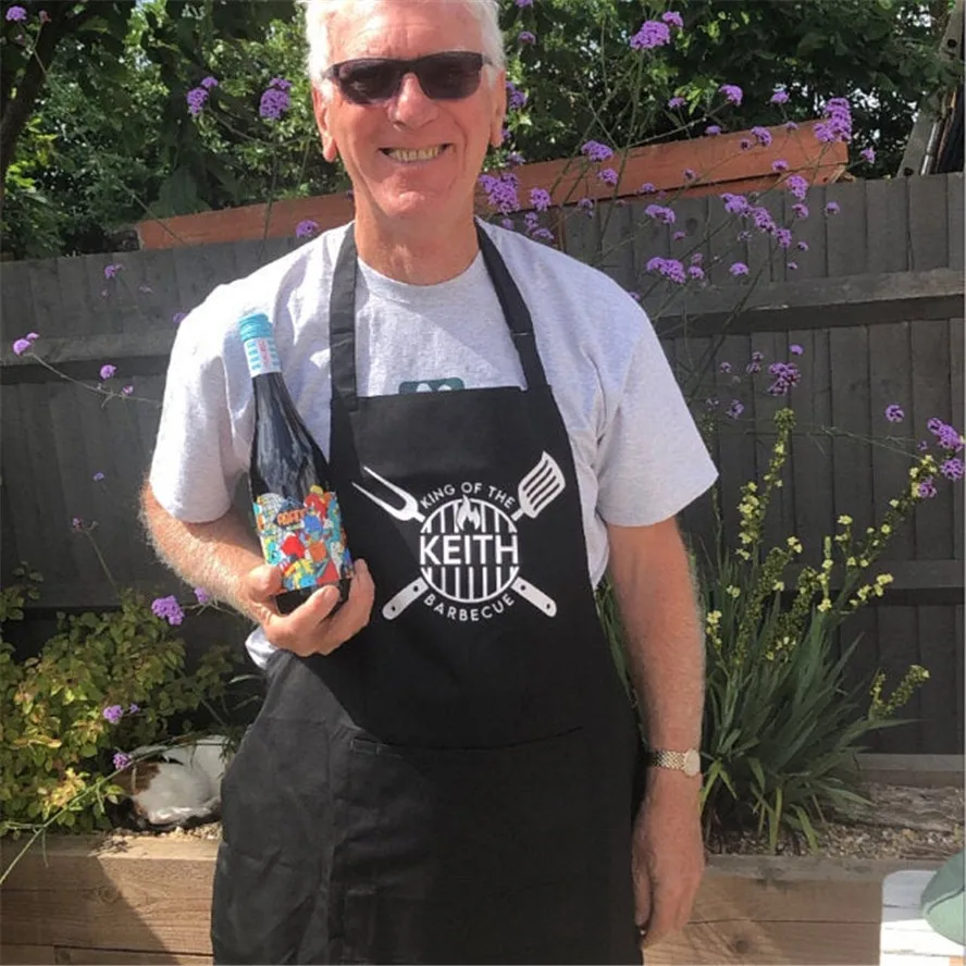 Персонализированный фартук для барбекю подарок на день отца Мужской