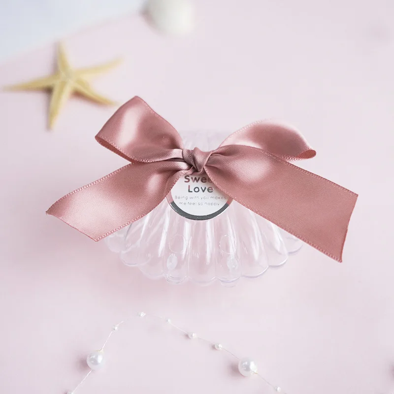 M05 Pink 20 шт./компл. прозрачный Пластик Оболочка Конфеты Коробки Шоколада Коробки вечерние Подарочная коробка с бантом вечерние украшения детская подарочная коробка - Цвет: M05 Pink