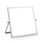 Маленькая Магнитная белая настольная доска 10 х10, двусторонняя настольная доска Dr y Era se с подставкой для студентов и детей