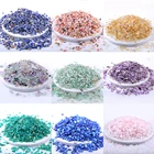 Разноцветные Бусины 3-5 мм, 20 г, 50 г, 100 г, смешанные бусины с природный гравий осколками, нерегулярные энергетические бусины из драгоценных камней для украшения аквариума, бонсай